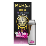 Muha Meds|Live Resin|Disposable|3.5g|White Raspberry