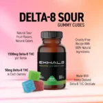 ExhaleWell | Delta-8 THC Gummies | Sour Bear | 1500mg - Image 2
