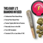 Exhalewell | THCA Baby J's | Triple-Infused Pre-Rolls | Strawberry Cough Strain - Image 3