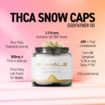 Exhalewell | Godfather OG THCA Flower | Snow Caps Strain | 3.5g - Image 5
