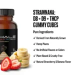 ExhaleWell | D8/D9/THCP Sugar Coated Gummy Cube | Strawnana - Image 4